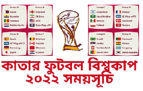 কাতার বিশ্বকাপের সময়সূচি প্রকাশ