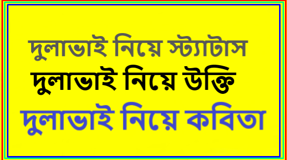 দুলাভাই নিয়ে উক্তি