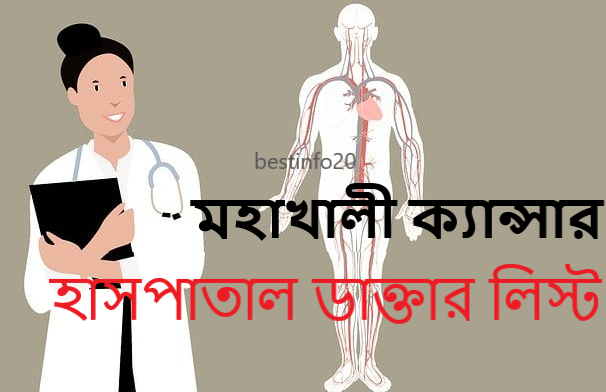 মহাখালী ক্যান্সার হাসপাতাল ডাক্তার লিস্ট