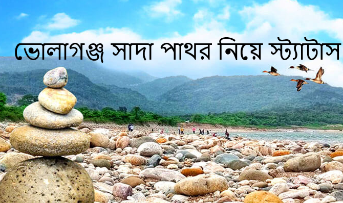 ভোলাগঞ্জ সাদা পাথর নিয়ে স্ট্যাটাস
