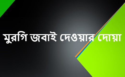 মুরগি জবাই দেওয়ার দোয়া