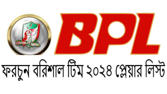 ফরচুন বরিশাল টিম ২০২৪ প্লেয়ার লিস্ট