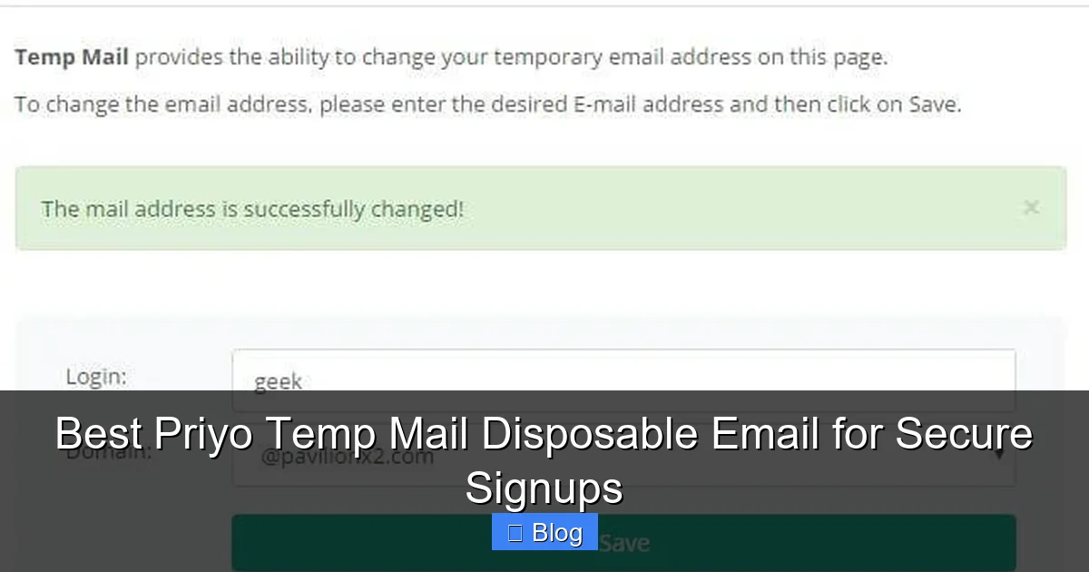 Best Priyo Temp Mail Disposable Email for Secure Signups