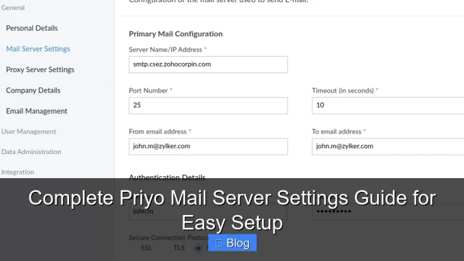 Complete Priyo Mail Server Settings Guide for Easy Setup