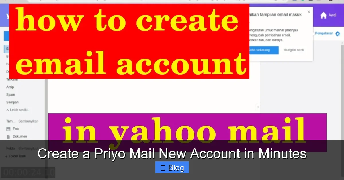 Create a Priyo Mail New Account in Minutes