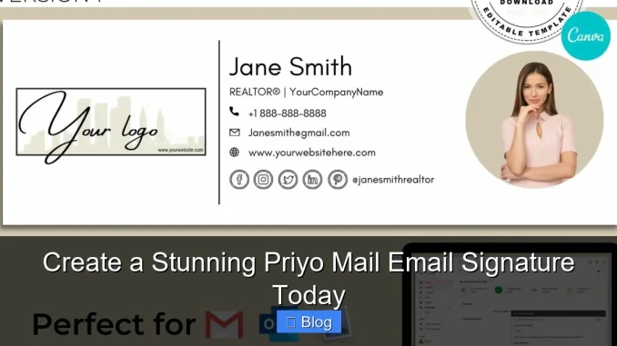 Create a Stunning Priyo Mail Email Signature Today