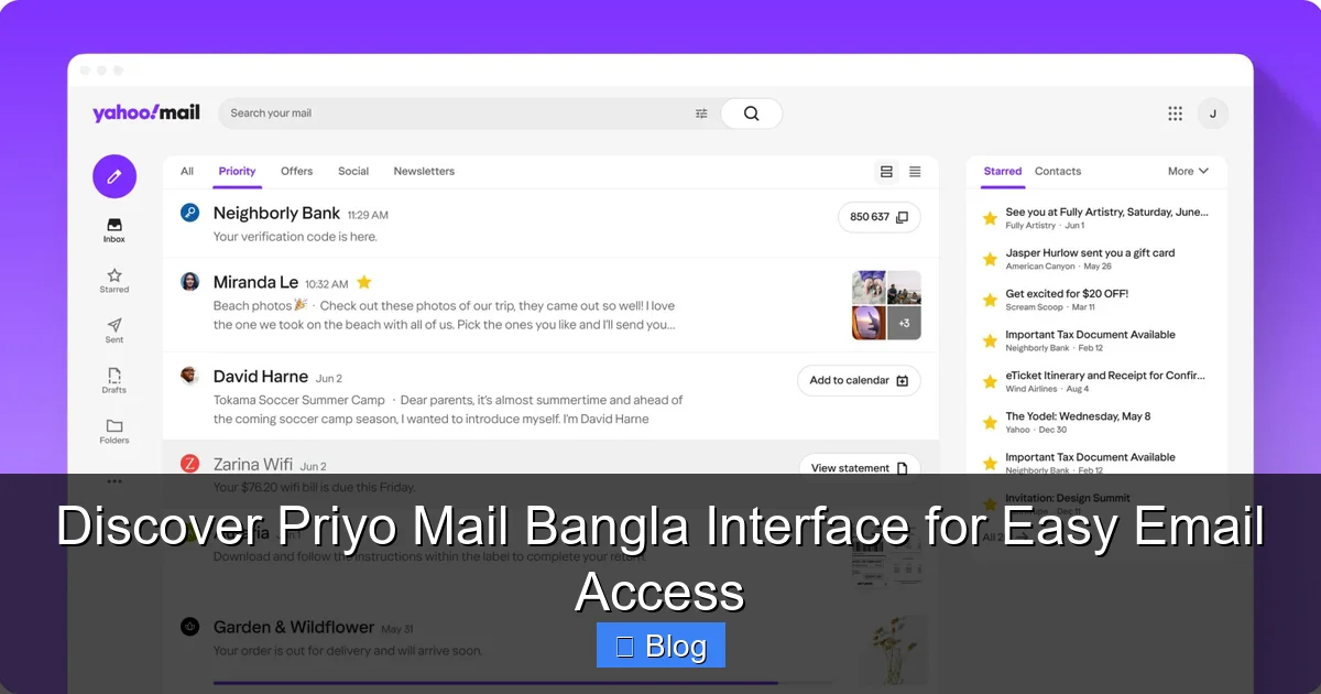 Discover Priyo Mail Bangla Interface for Easy Email Access