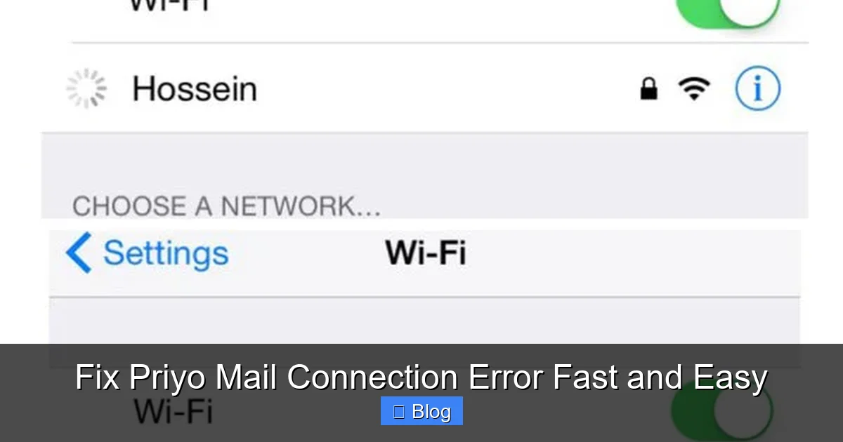 Fix Priyo Mail Connection Error Fast and Easy