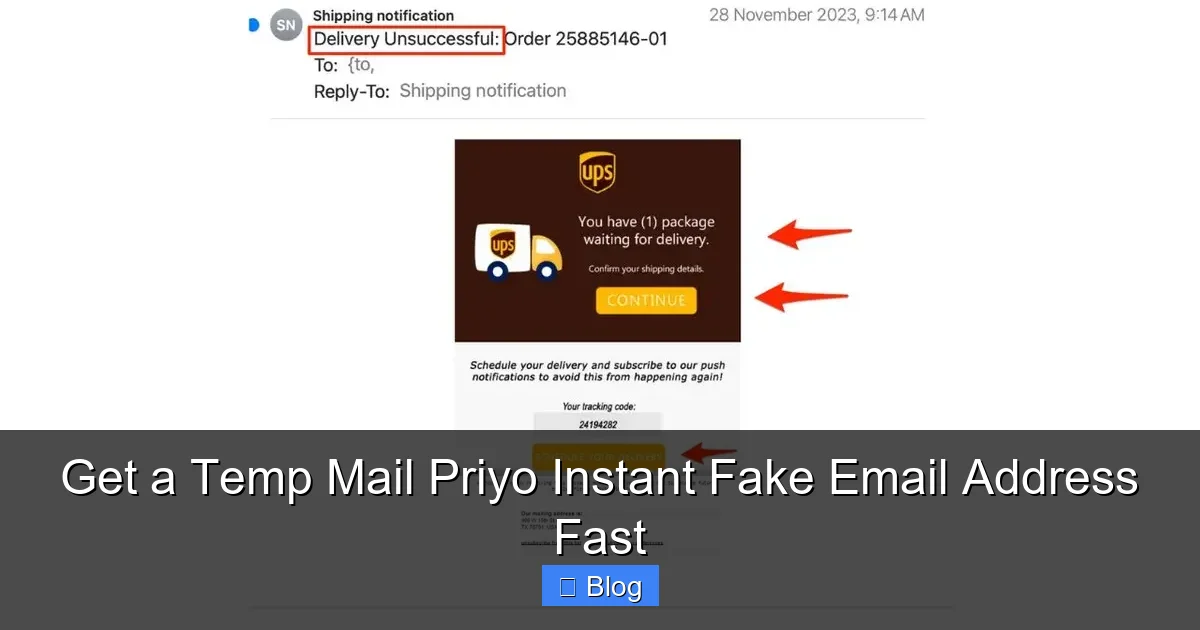 Get a Temp Mail Priyo Instant Fake Email Address Fast