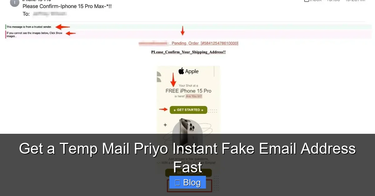 Get a Temp Mail Priyo Instant Fake Email Address Fast