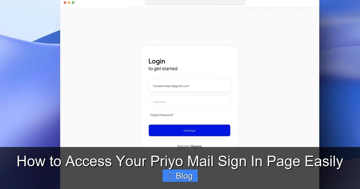 How to Access Your Priyo Mail Sign In Page Easily