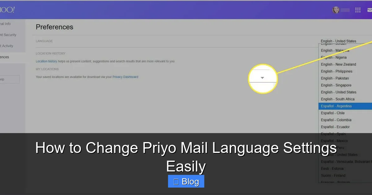 How to Change Priyo Mail Language Settings Easily