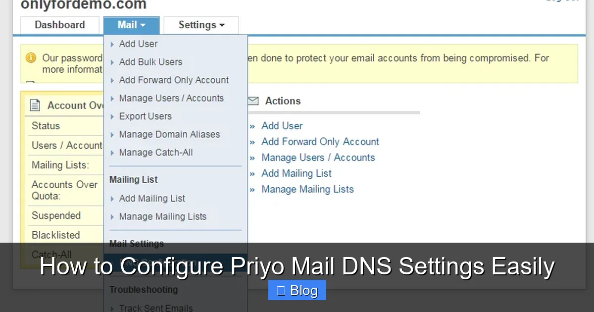 How to Configure Priyo Mail DNS Settings Easily