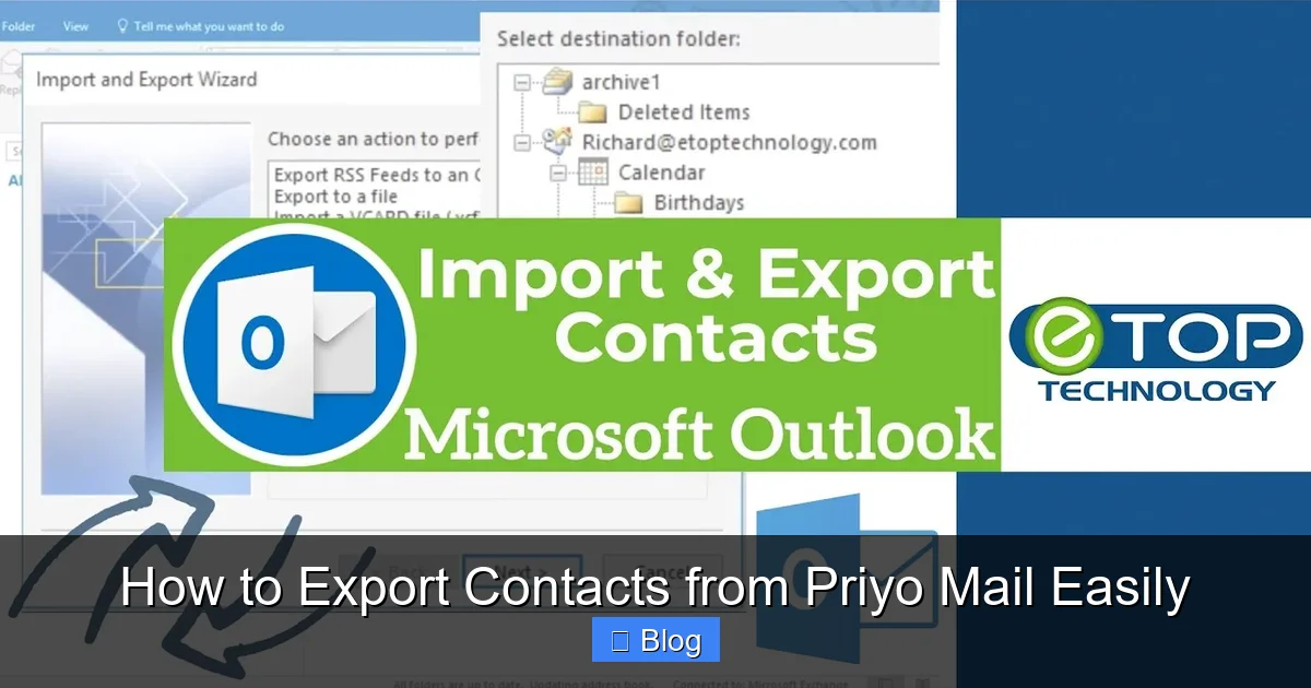 How to Export Contacts from Priyo Mail Easily