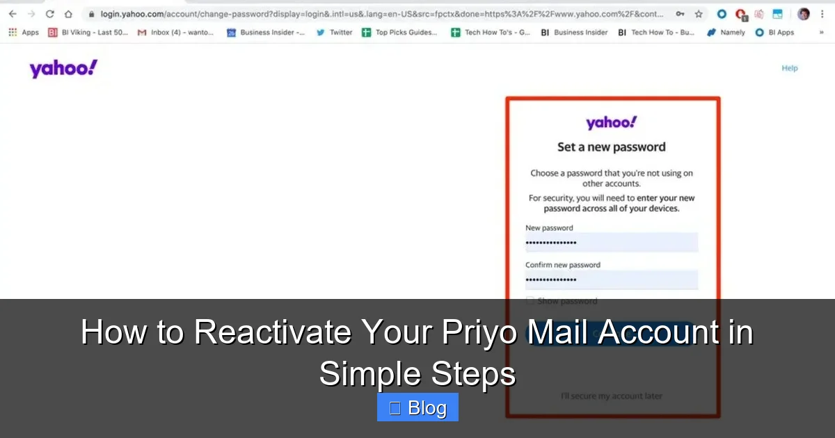 How to Reactivate Your Priyo Mail Account in Simple Steps
