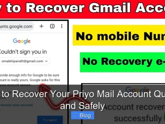How to Recover Your Priyo Mail Account Quickly and Safely