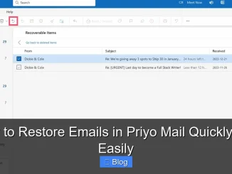 How to Restore Emails in Priyo Mail Quickly and Easily