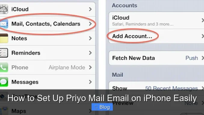 How to Set Up Priyo Mail Email on iPhone Easily