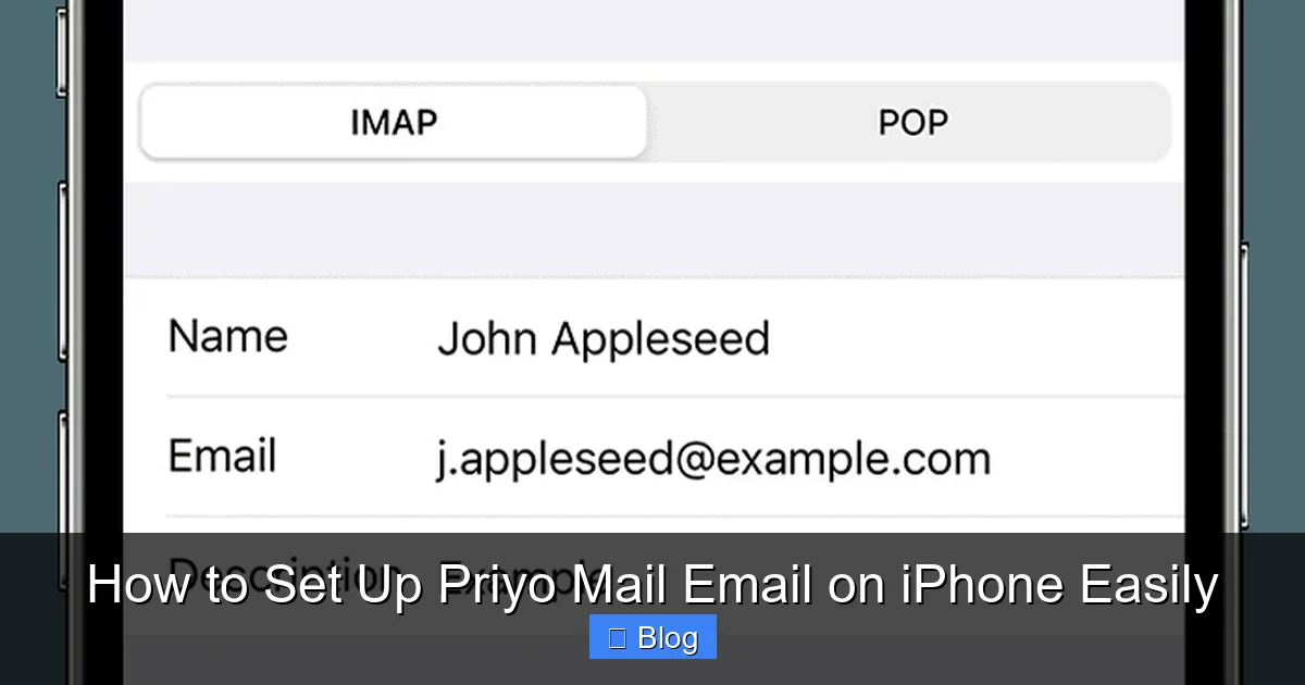 How to Set Up Priyo Mail Email on iPhone Easily