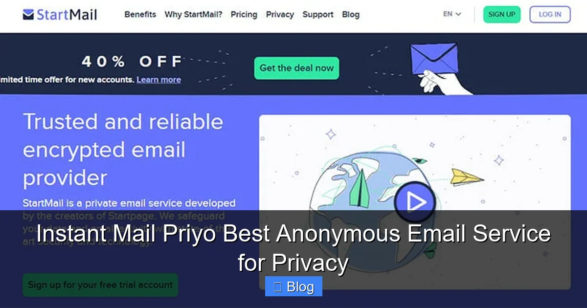 Instant Mail Priyo Best Anonymous Email Service for Privacy