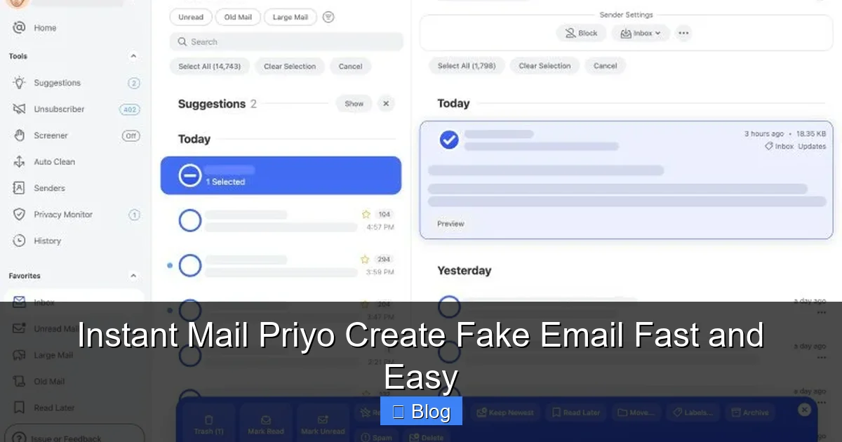 Instant Mail Priyo Create Fake Email Fast and Easy
