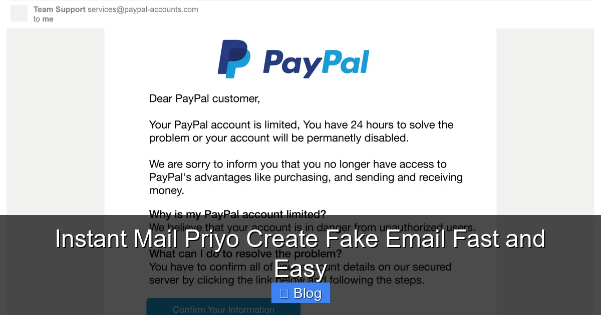 Instant Mail Priyo Create Fake Email Fast and Easy