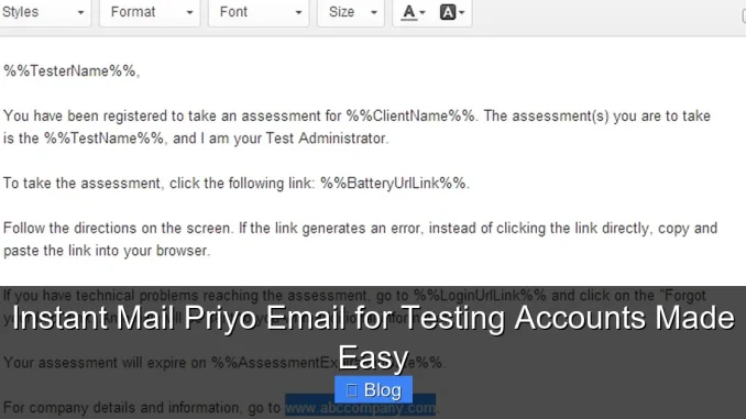 Instant Mail Priyo Email for Testing Accounts Made Easy