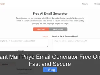 Instant Mail Priyo Email Generator Free Online Fast and Secure