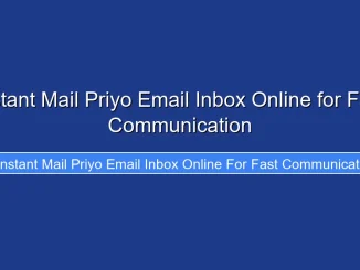 Instant Mail Priyo Email Inbox Online for Fast Communication