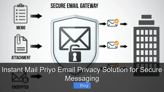 Instant Mail Priyo Email Privacy Solution for Secure Messaging