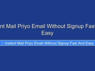 Instant Mail Priyo Email Without Signup Fast and Easy