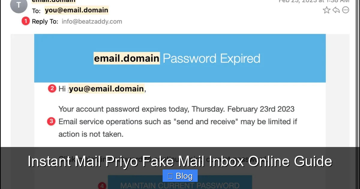 Instant Mail Priyo Fake Mail Inbox Online Guide