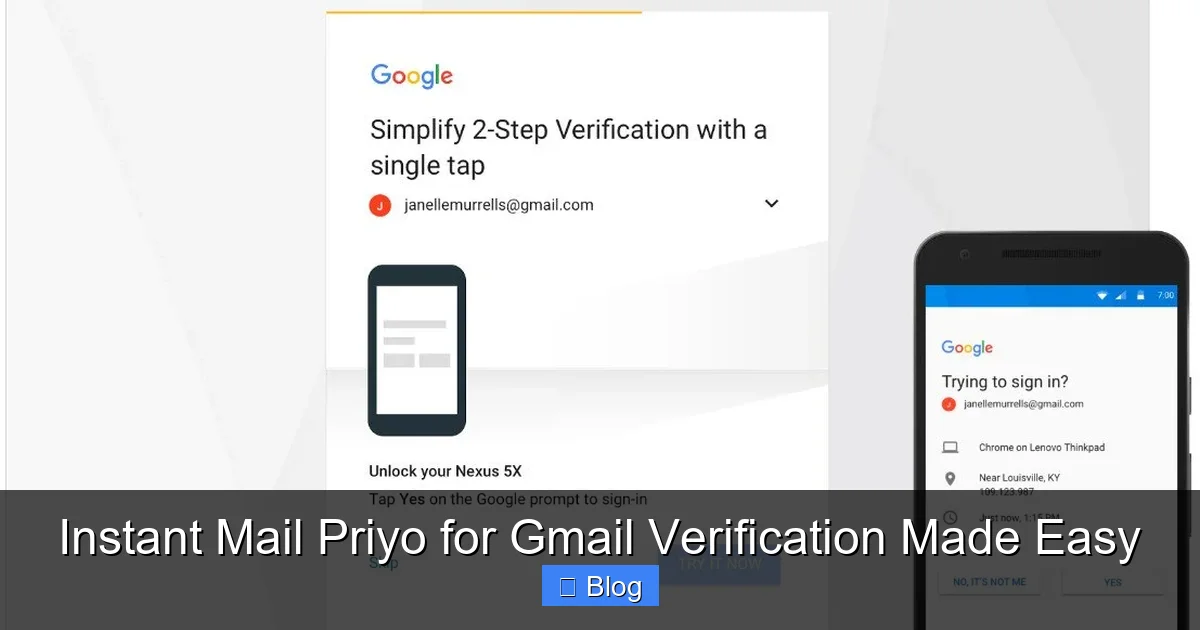 Instant Mail Priyo for Gmail Verification Made Easy