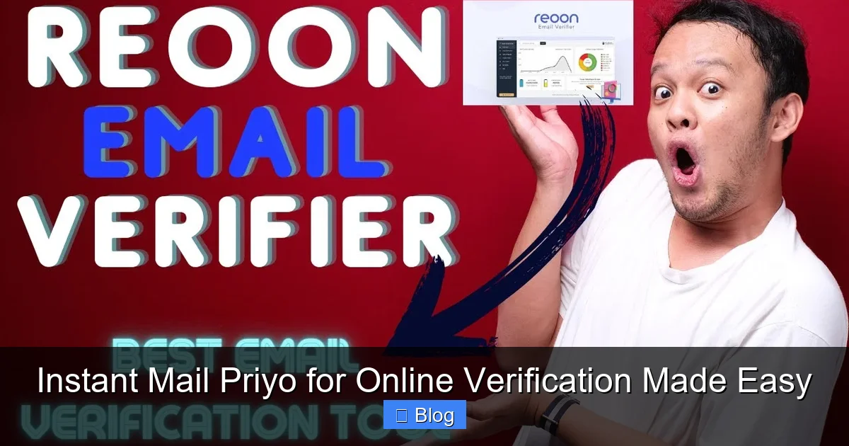 Instant Mail Priyo for Online Verification Made Easy