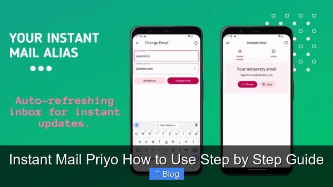 Instant Mail Priyo How to Use Step by Step Guide