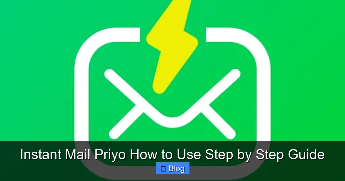Instant Mail Priyo How to Use Step by Step Guide
