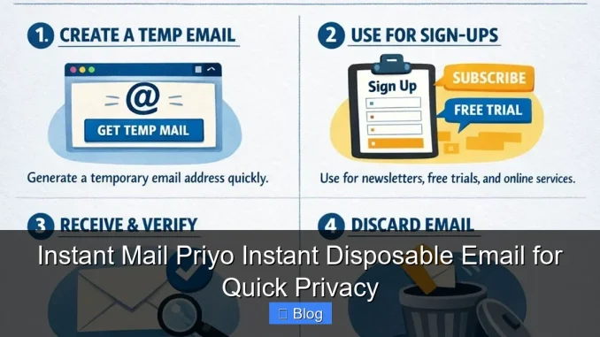 Instant Mail Priyo Instant Disposable Email for Quick Privacy