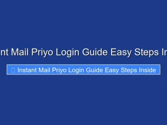 Instant Mail Priyo Login Guide Easy Steps Inside