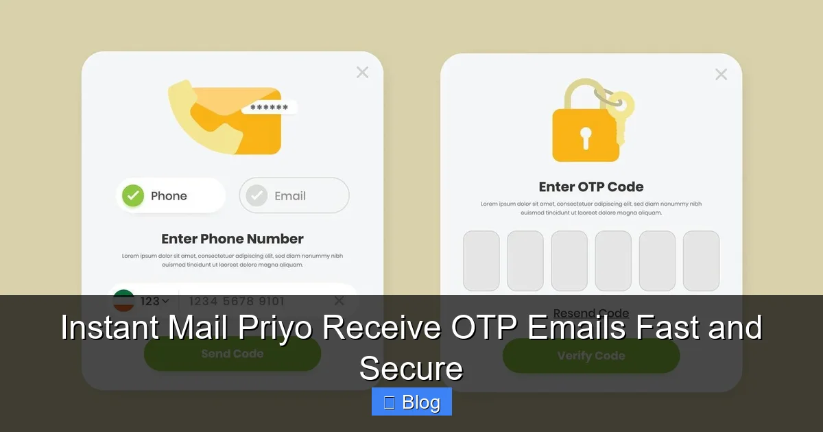 Instant Mail Priyo Receive OTP Emails Fast and Secure