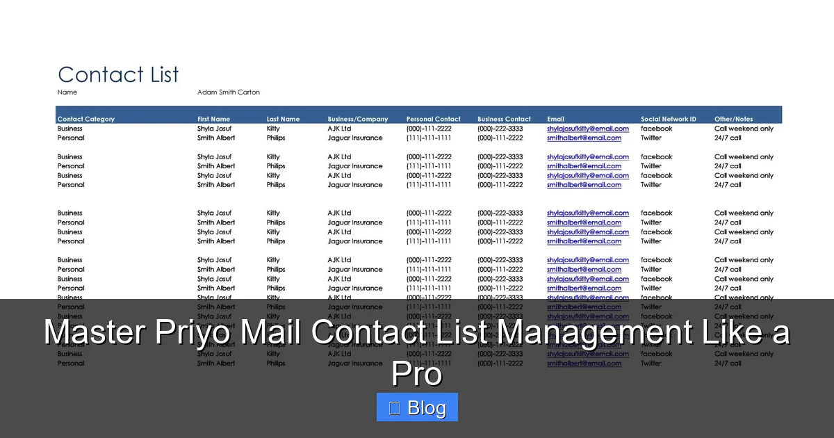 Master Priyo Mail Contact List Management Like a Pro