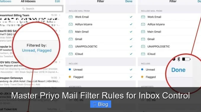 Master Priyo Mail Filter Rules for Inbox Control