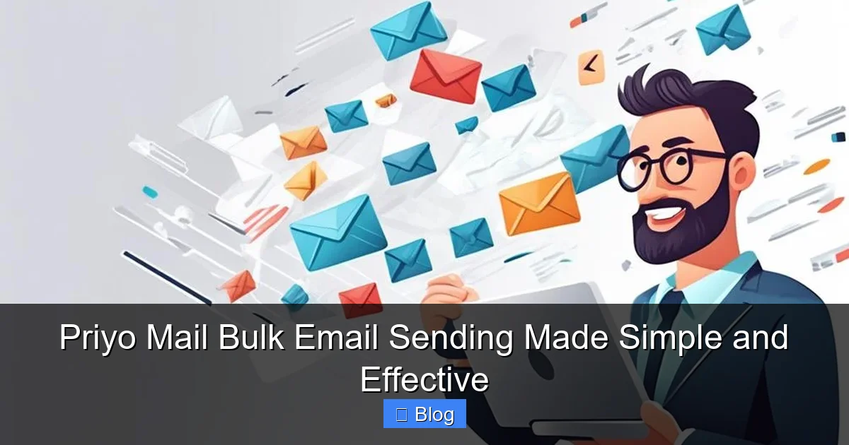 Priyo Mail Bulk Email Sending Made Simple and Effective