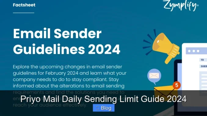 Priyo Mail Daily Sending Limit Guide 2024
