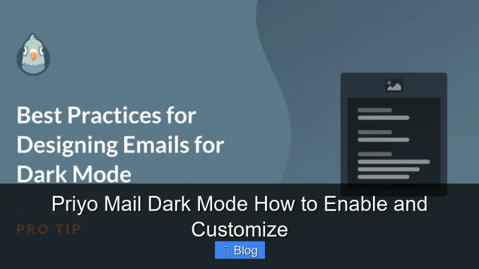 Priyo Mail Dark Mode How to Enable and Customize