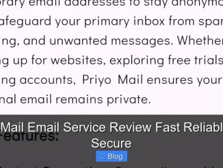 Priyo Mail Email Service Review Fast Reliable and Secure