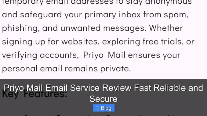 Priyo Mail Email Service Review Fast Reliable and Secure