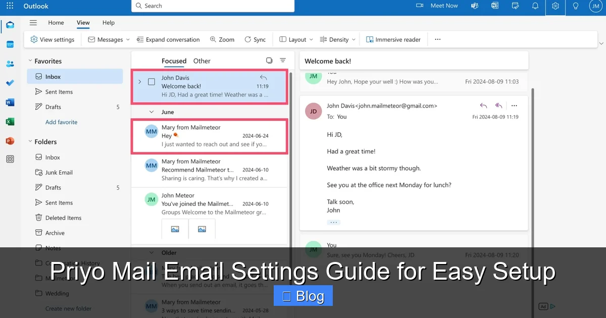 Priyo Mail Email Settings Guide for Easy Setup