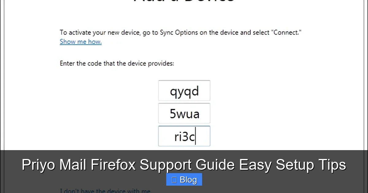 Priyo Mail Firefox Support Guide Easy Setup Tips