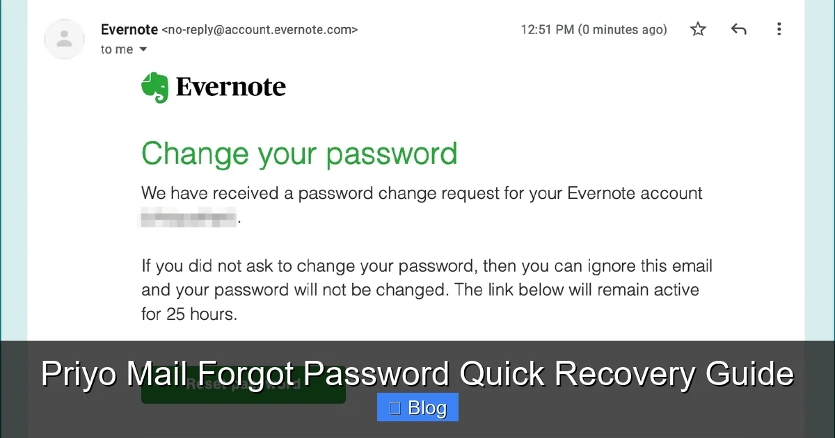 Priyo Mail Forgot Password Quick Recovery Guide