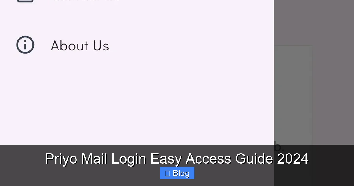 Priyo Mail Login Easy Access Guide 2024